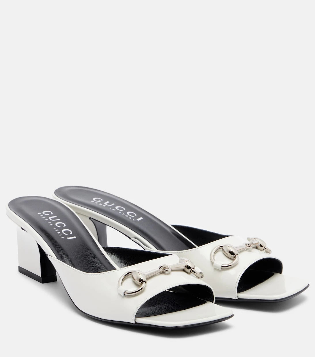 Gucci - Signora Horsebit leather mules