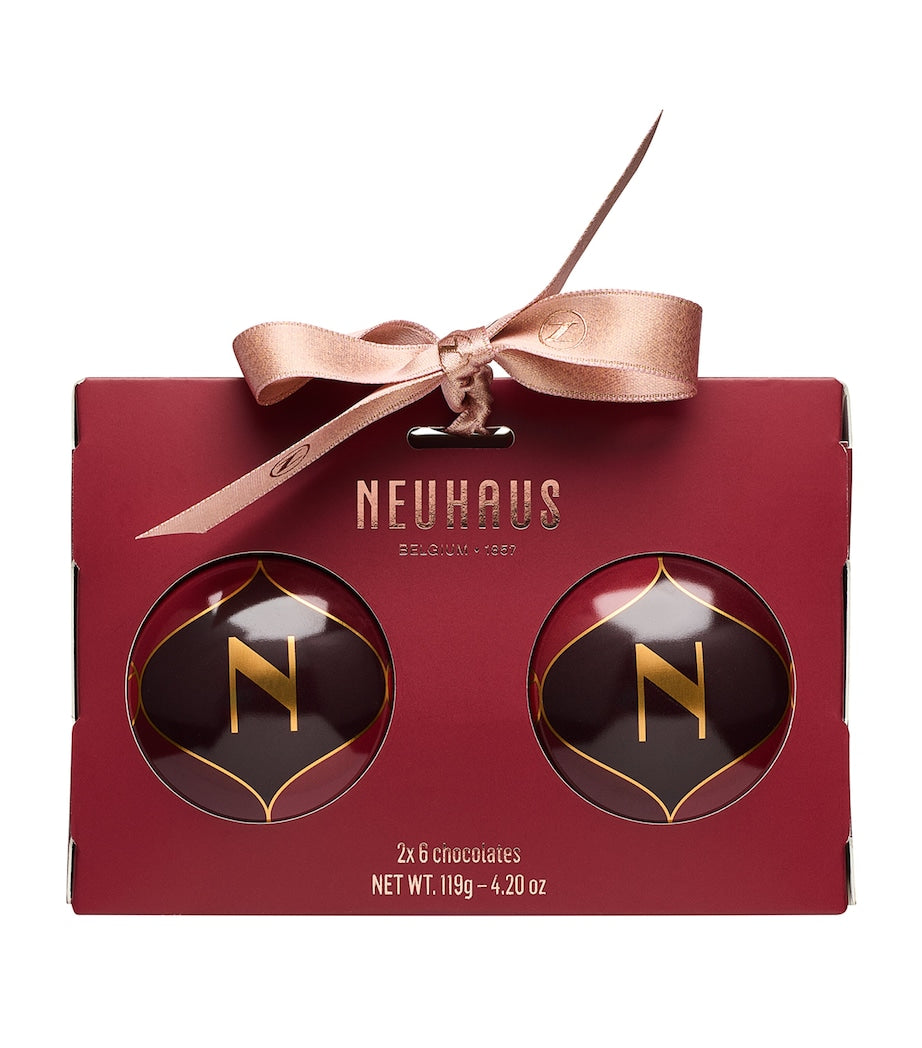 Set of 2 Chocolate Christmas Balls (119g)