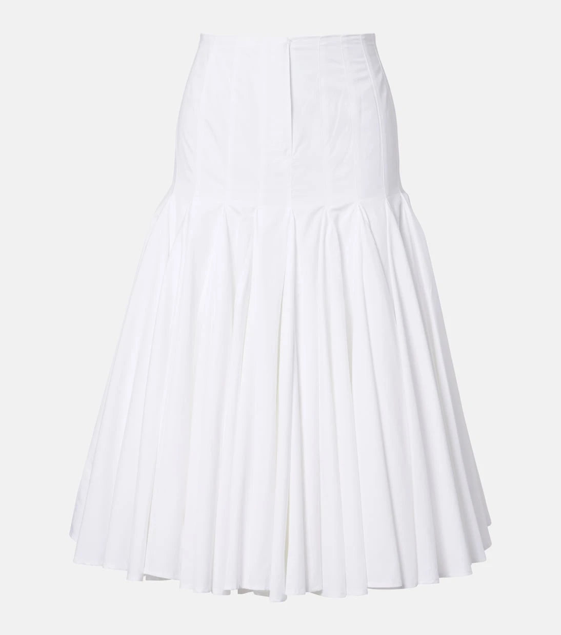 Jacquemus - Agave cotton poplin midi skirt