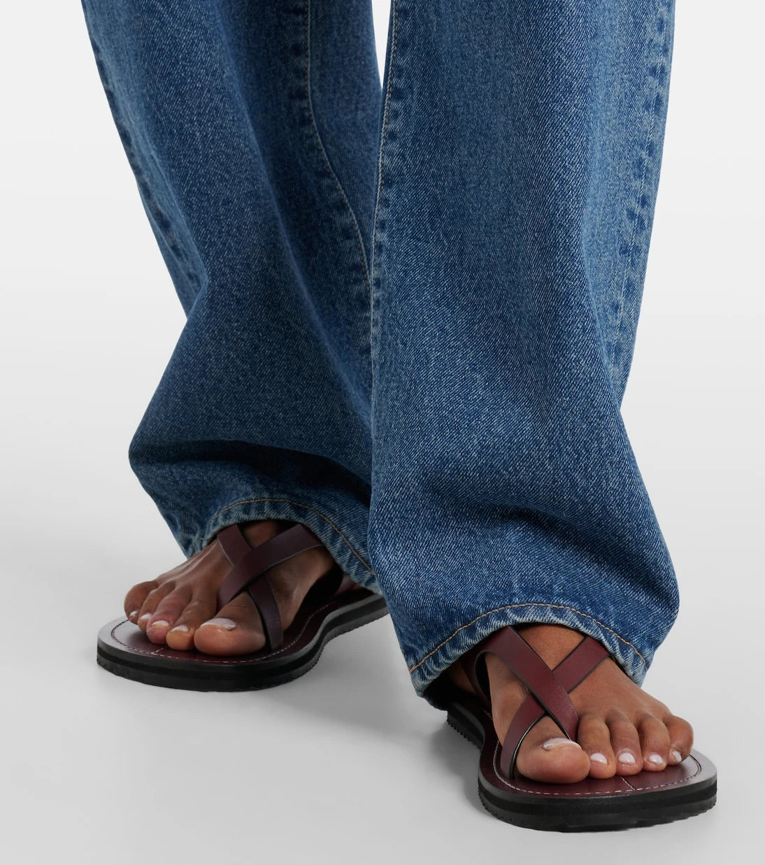 Slvrlake - Tess Long low-rise wide-leg jeans