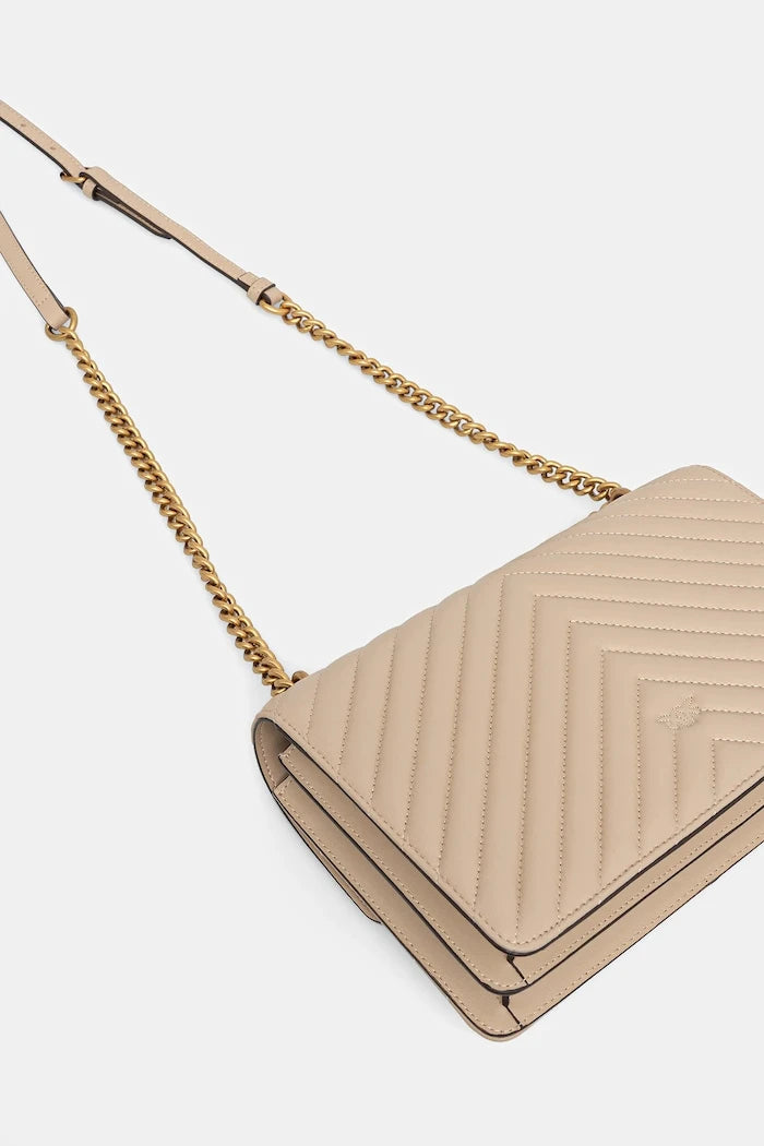 Pinko kadın deri crossbody çanta