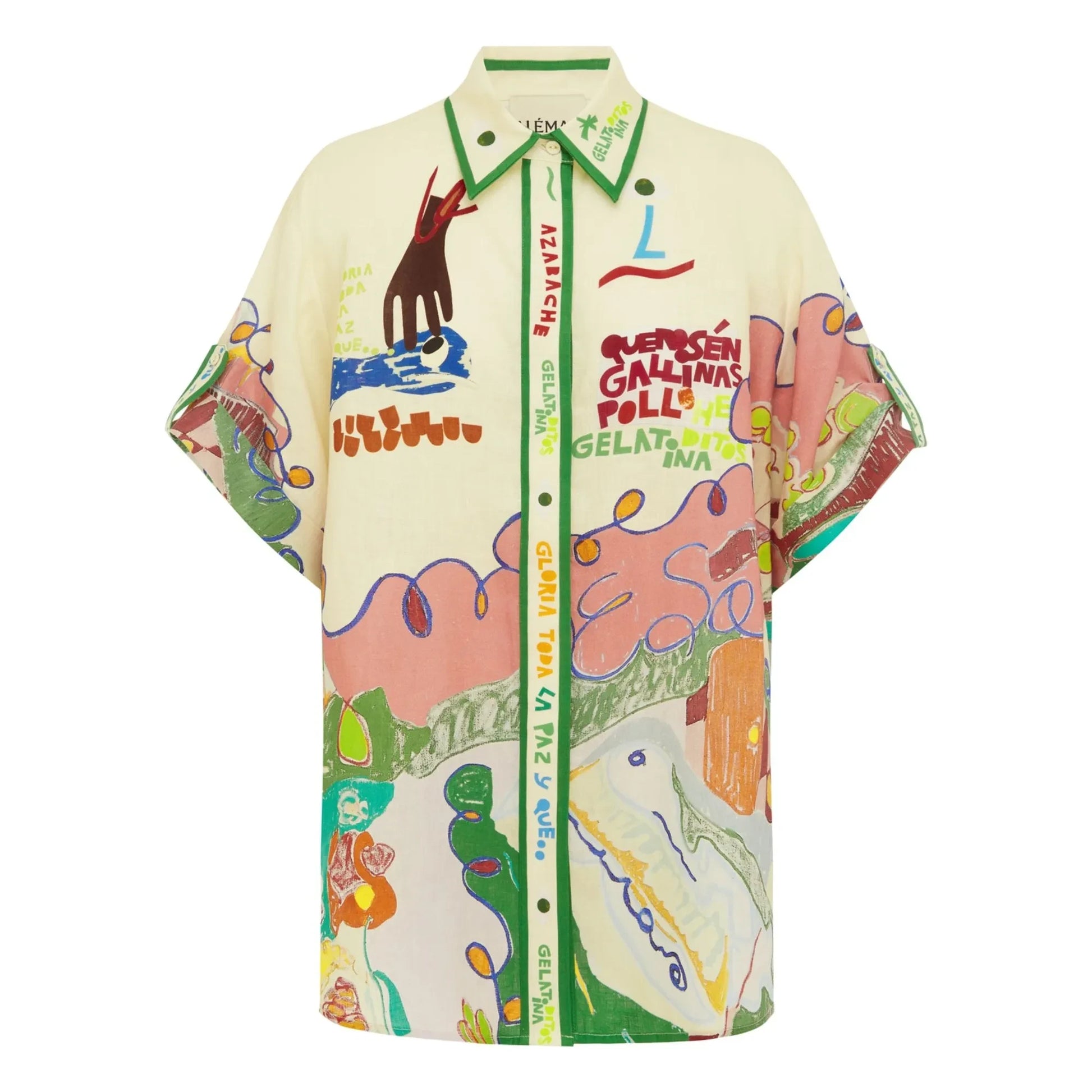 Alémais - Nadia Linen shirt | Green