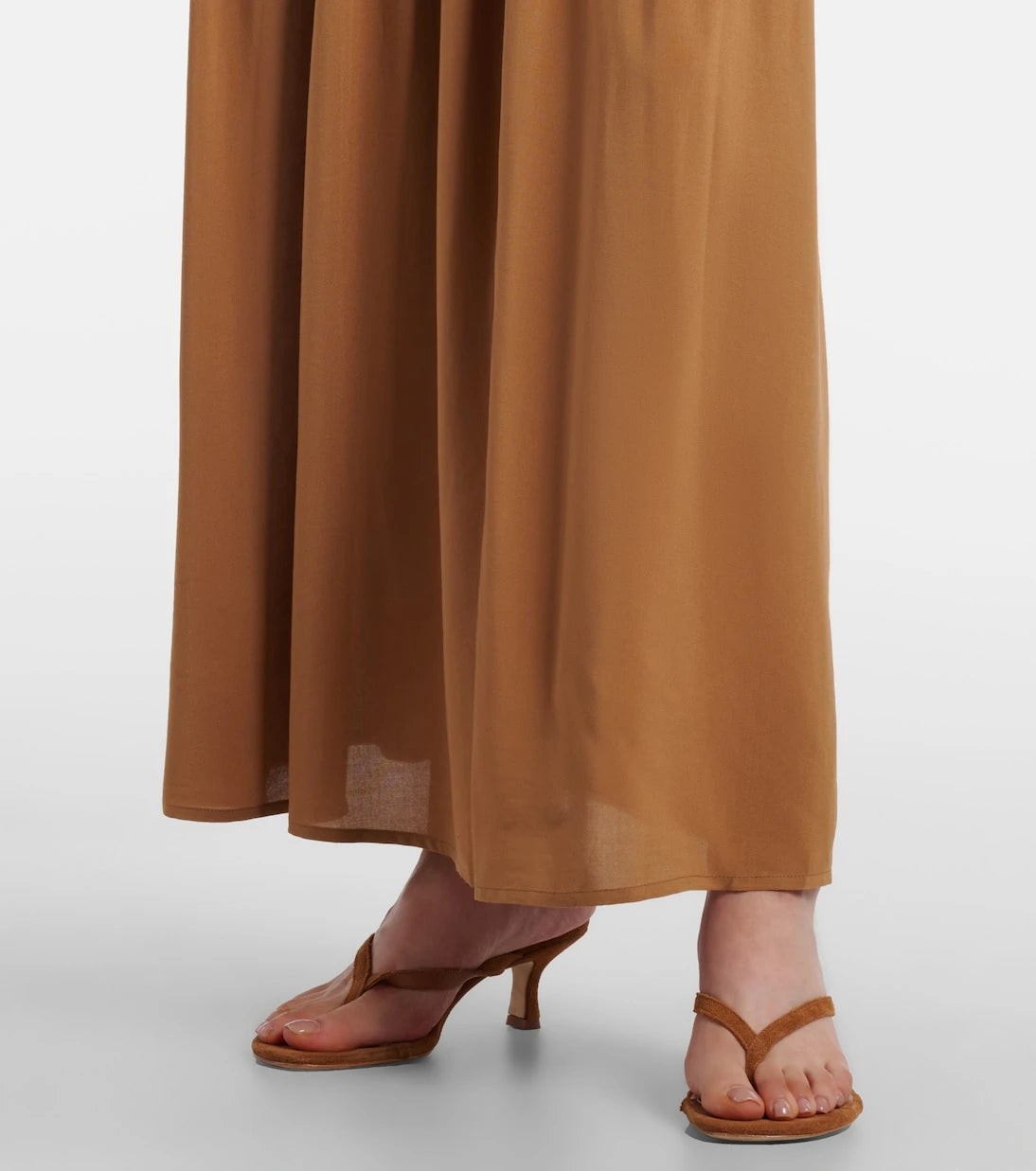 Faithfull - Hedy gathered linen maxi dress