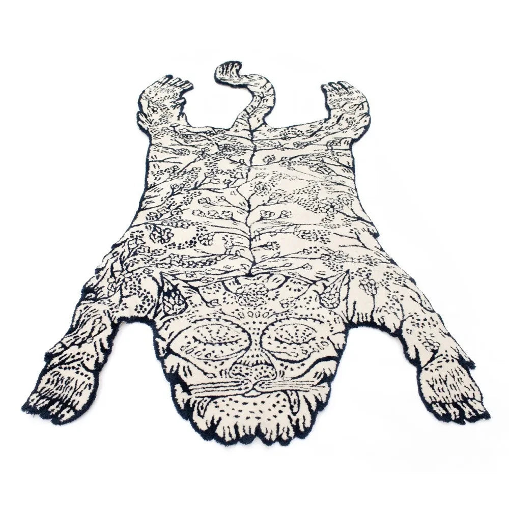 Moustache - Tiger carpet | Blue