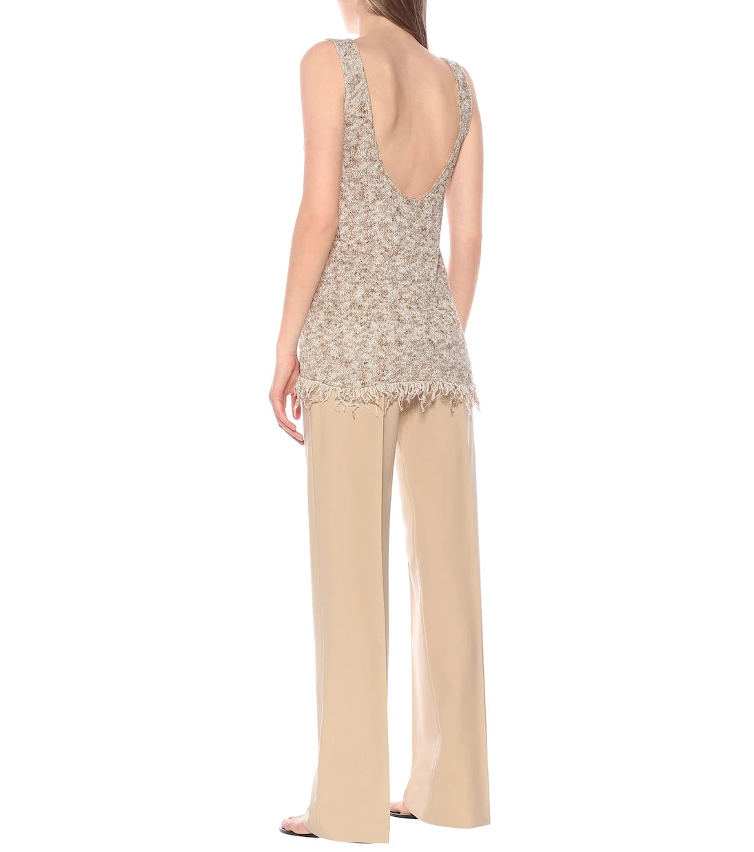 Alanui - Cotton-blend knit tank top