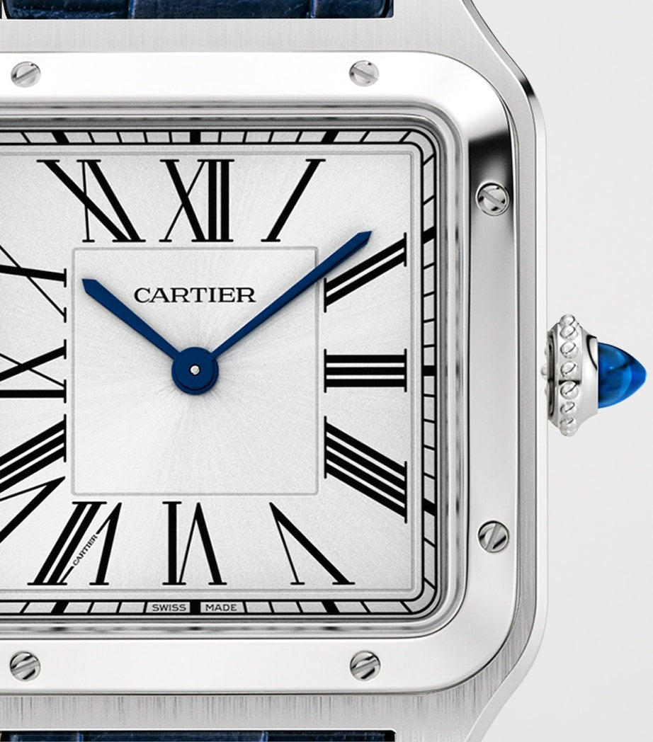 Large Stainless Steel Santos-Dumont Watch 31.4mm