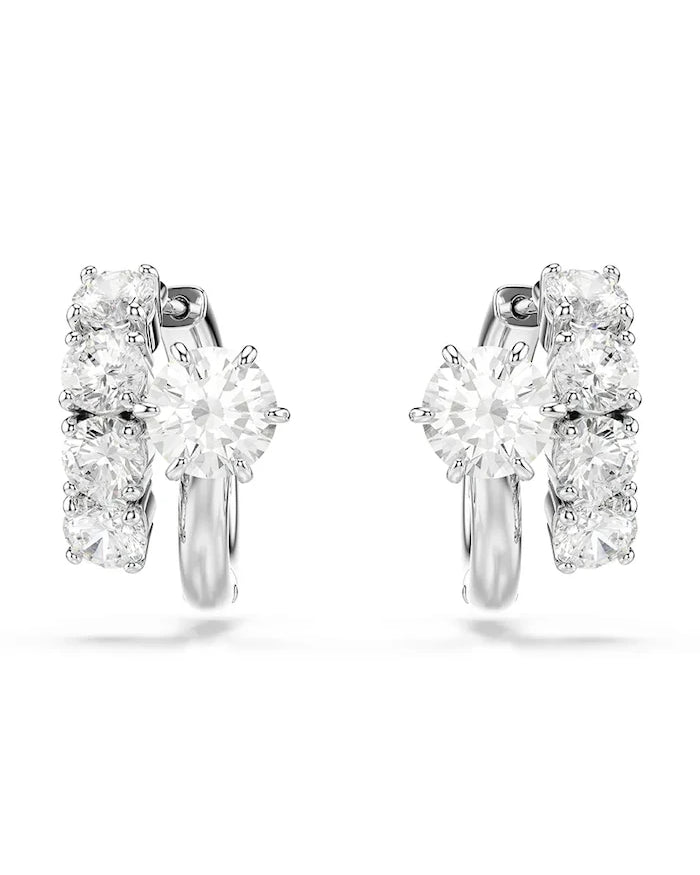 Swarovski kadın metal küpe, zirkonlu MATRIX
