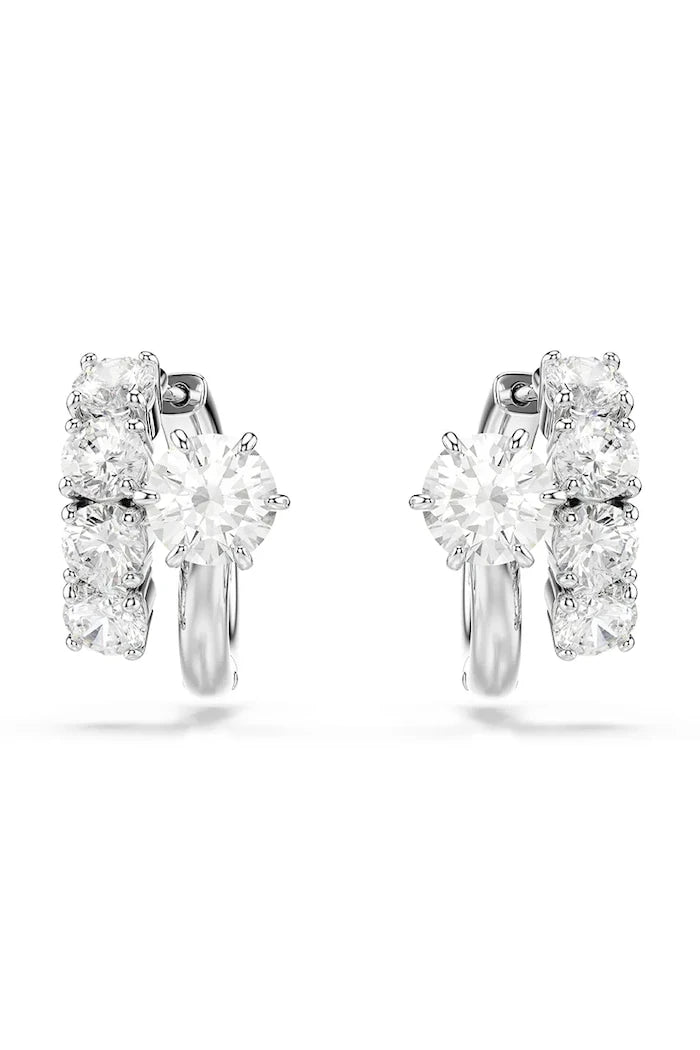Swarovski kadın metal küpe, zirkonlu MATRIX