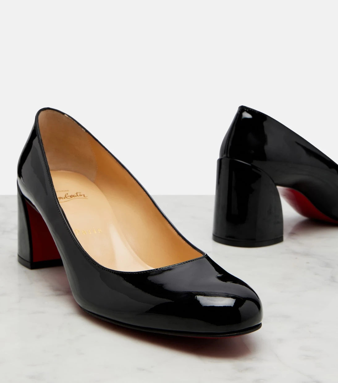 Christian Louboutin - Jane patent leather pumps
