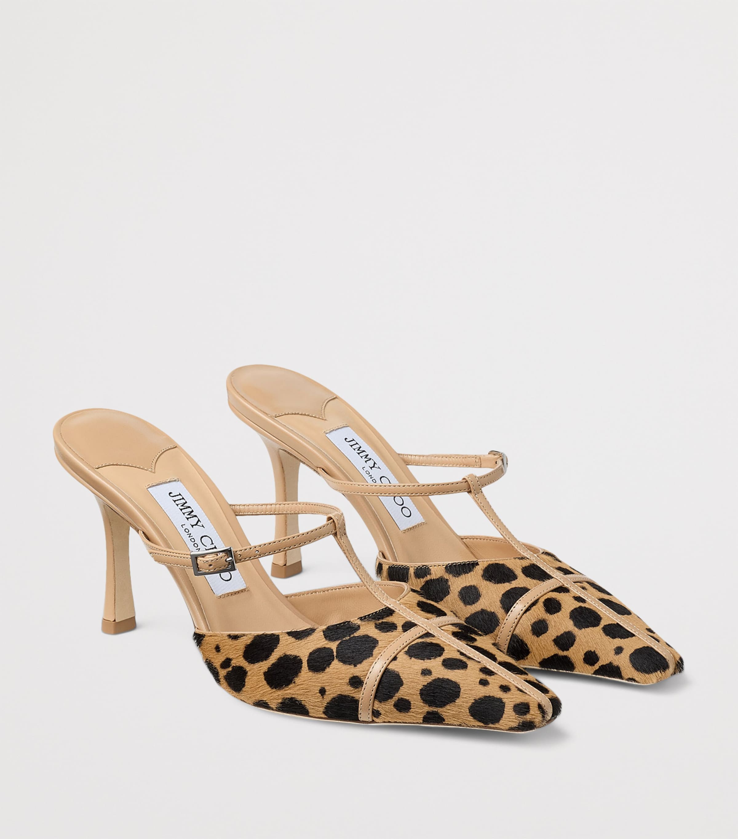 Jimmy Choo x Conner Ives Gloria Leopard Mules 85