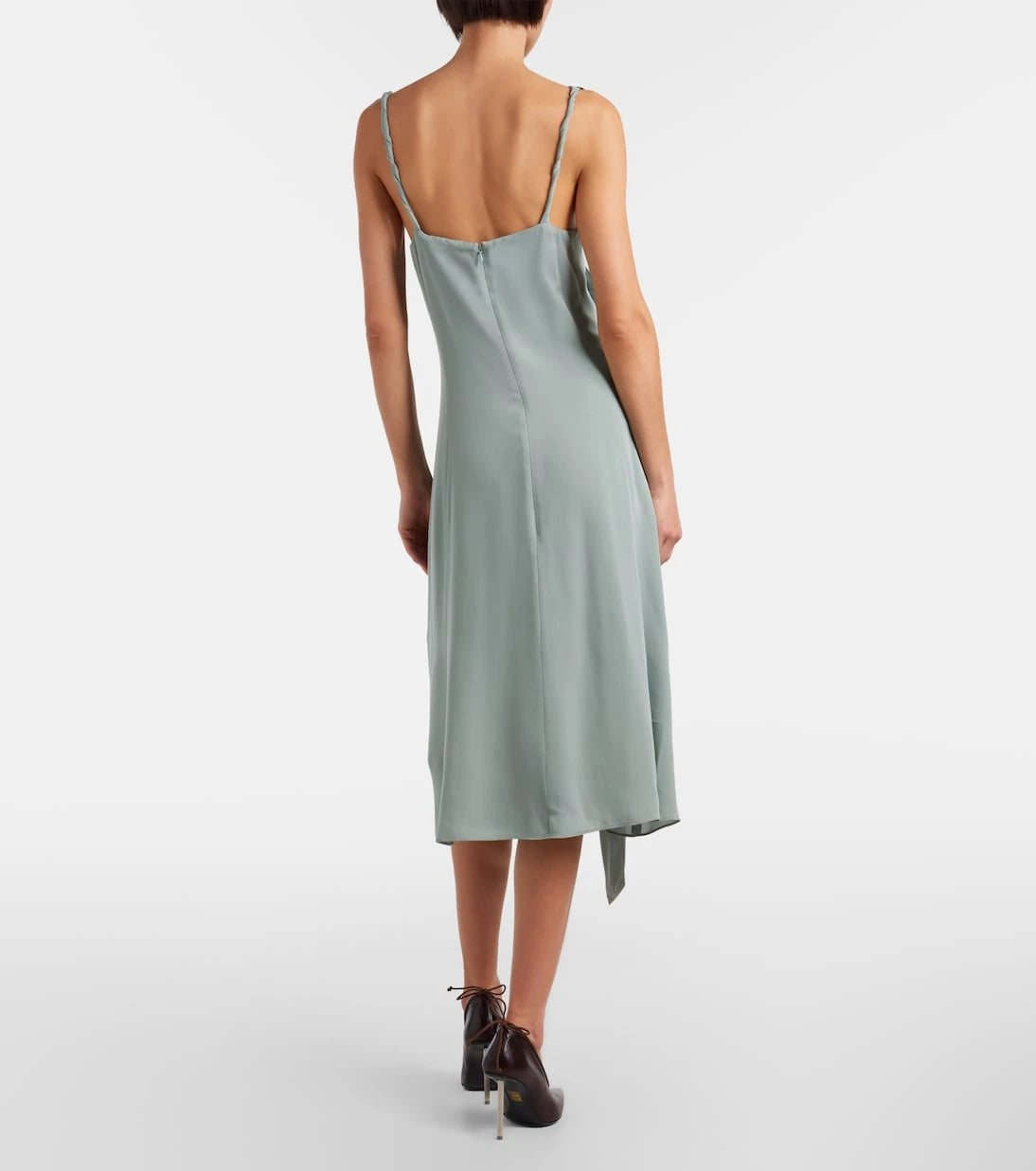 Acne Studios - Bow-detail silk midi dress