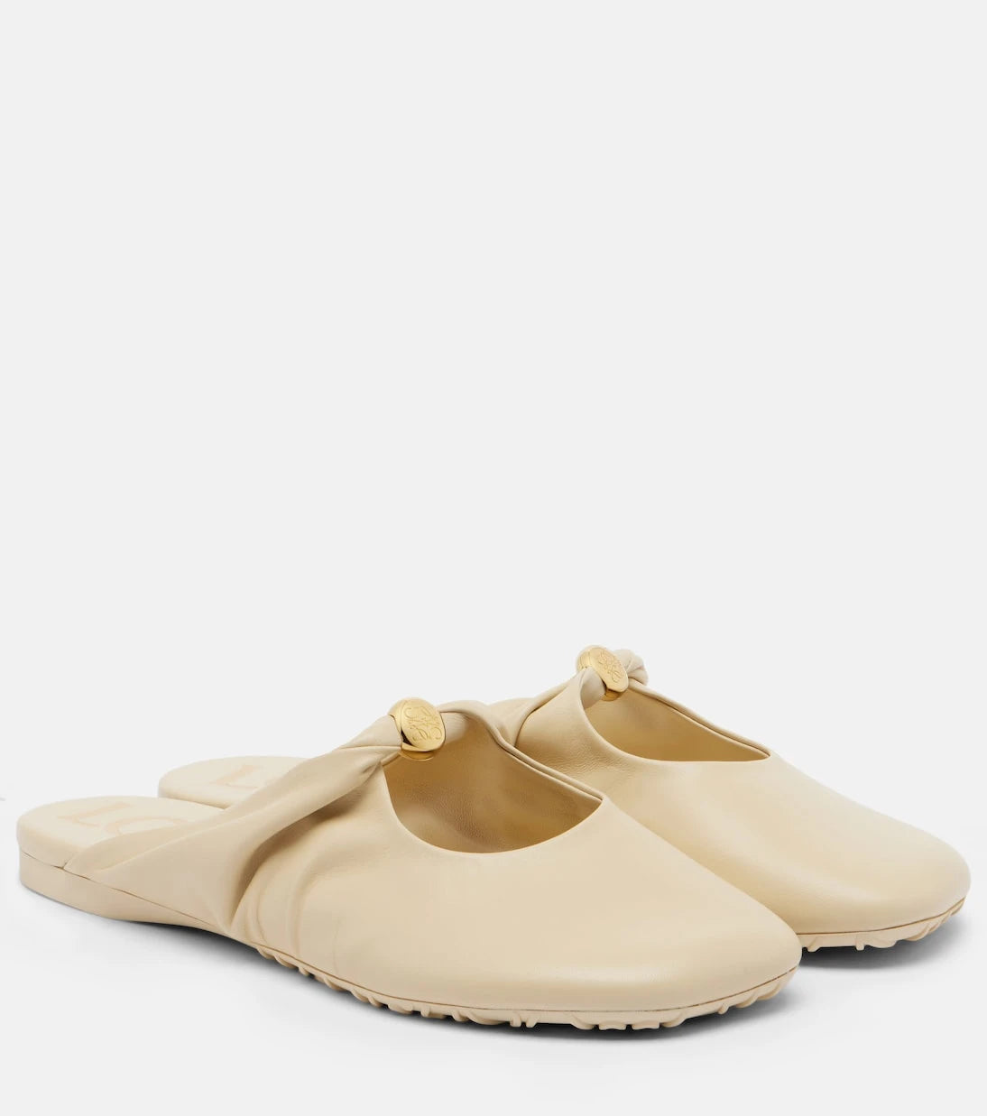 Loewe - Pebble Soft leather mules