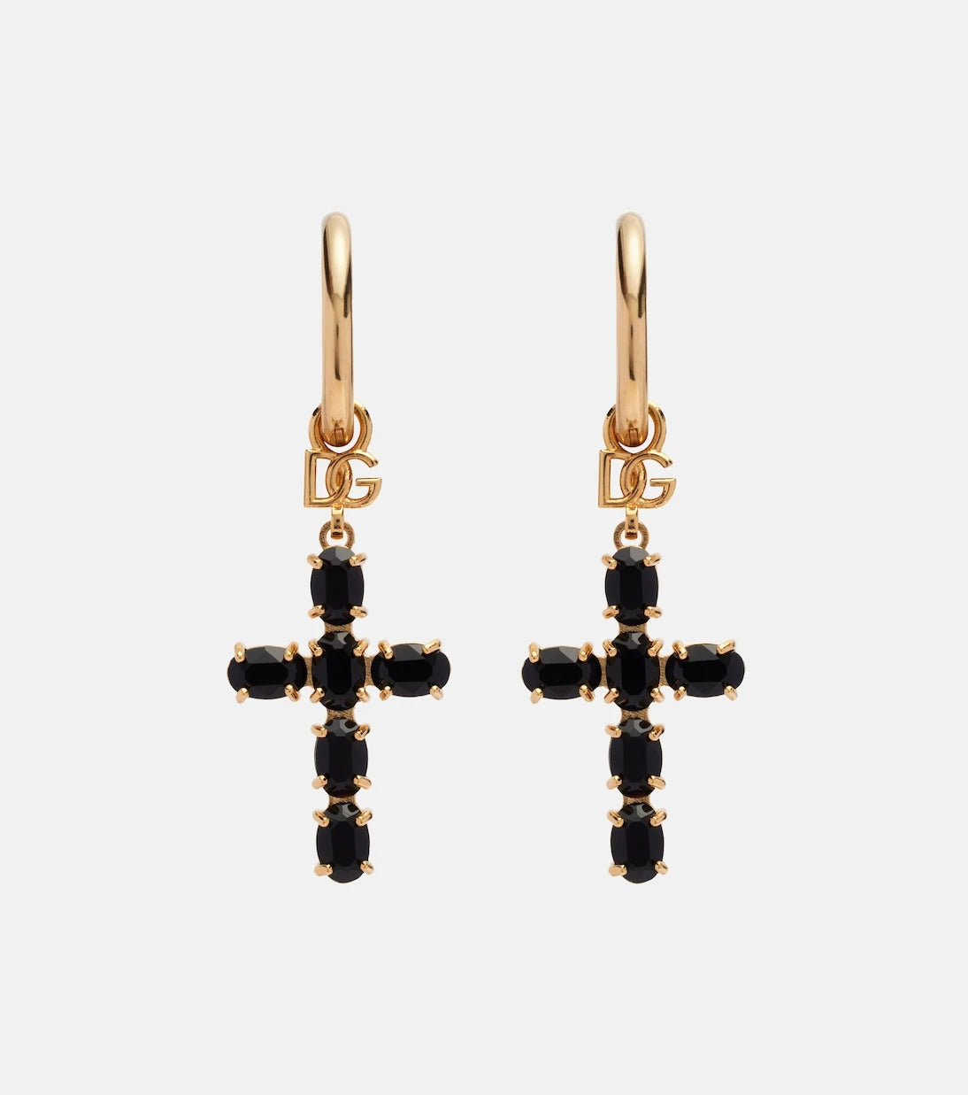 Dolce&Gabbana - Crystal-embellished drop earrings
