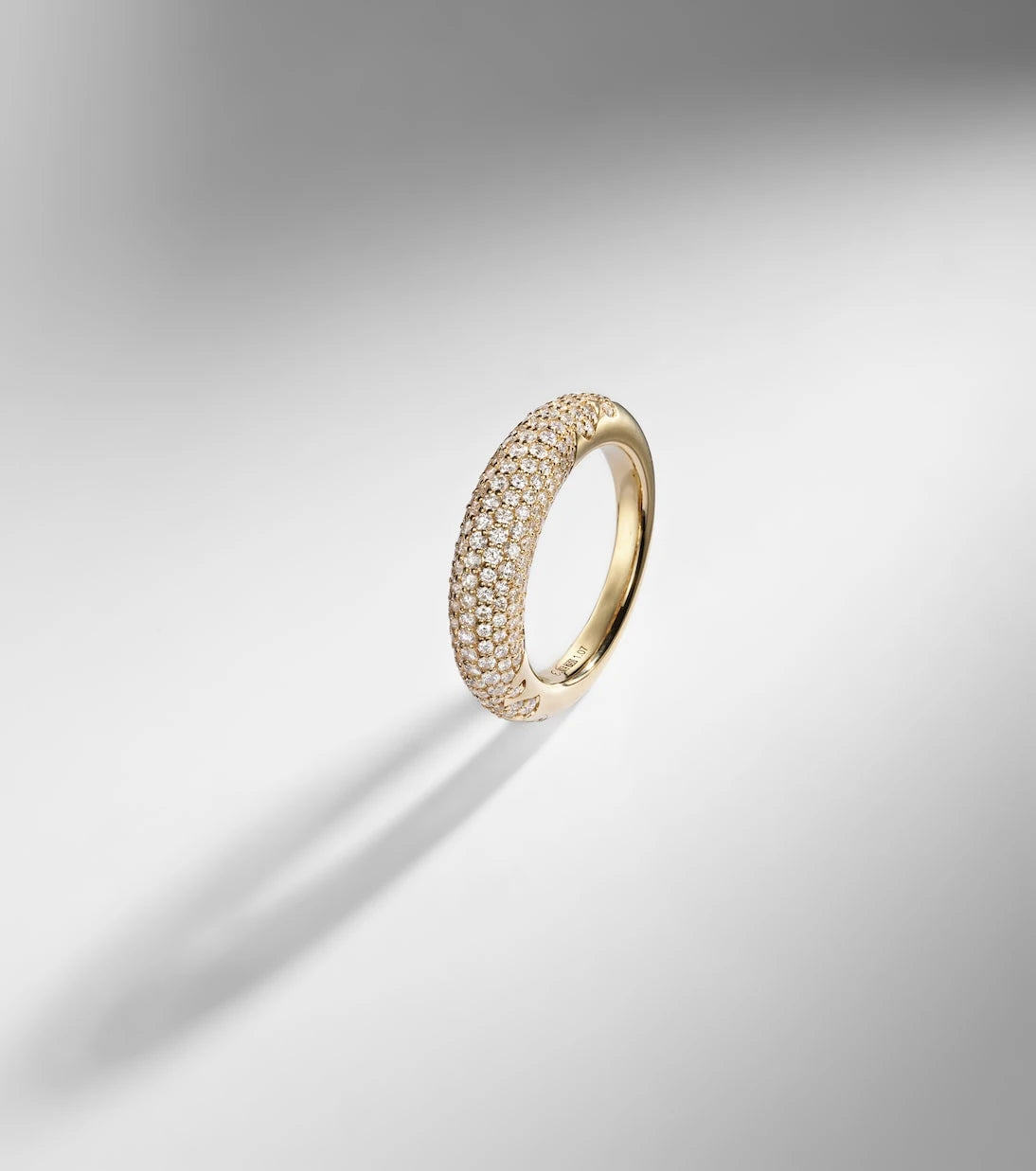 Engelbert - New York 66 Medium 18kt gold ring with diamonds