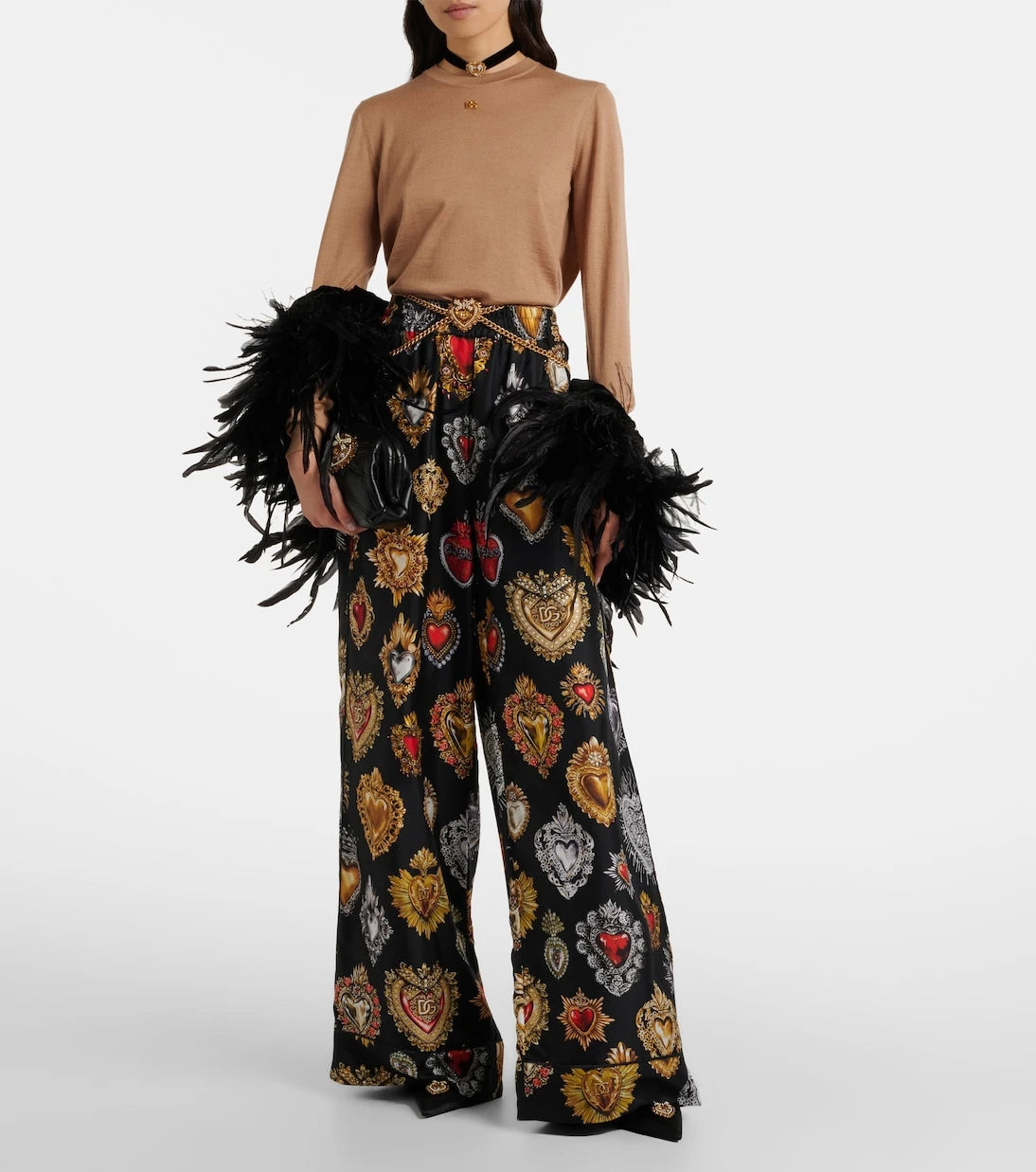 Dolce&Gabbana - كنزة صوف وكشمير DG
