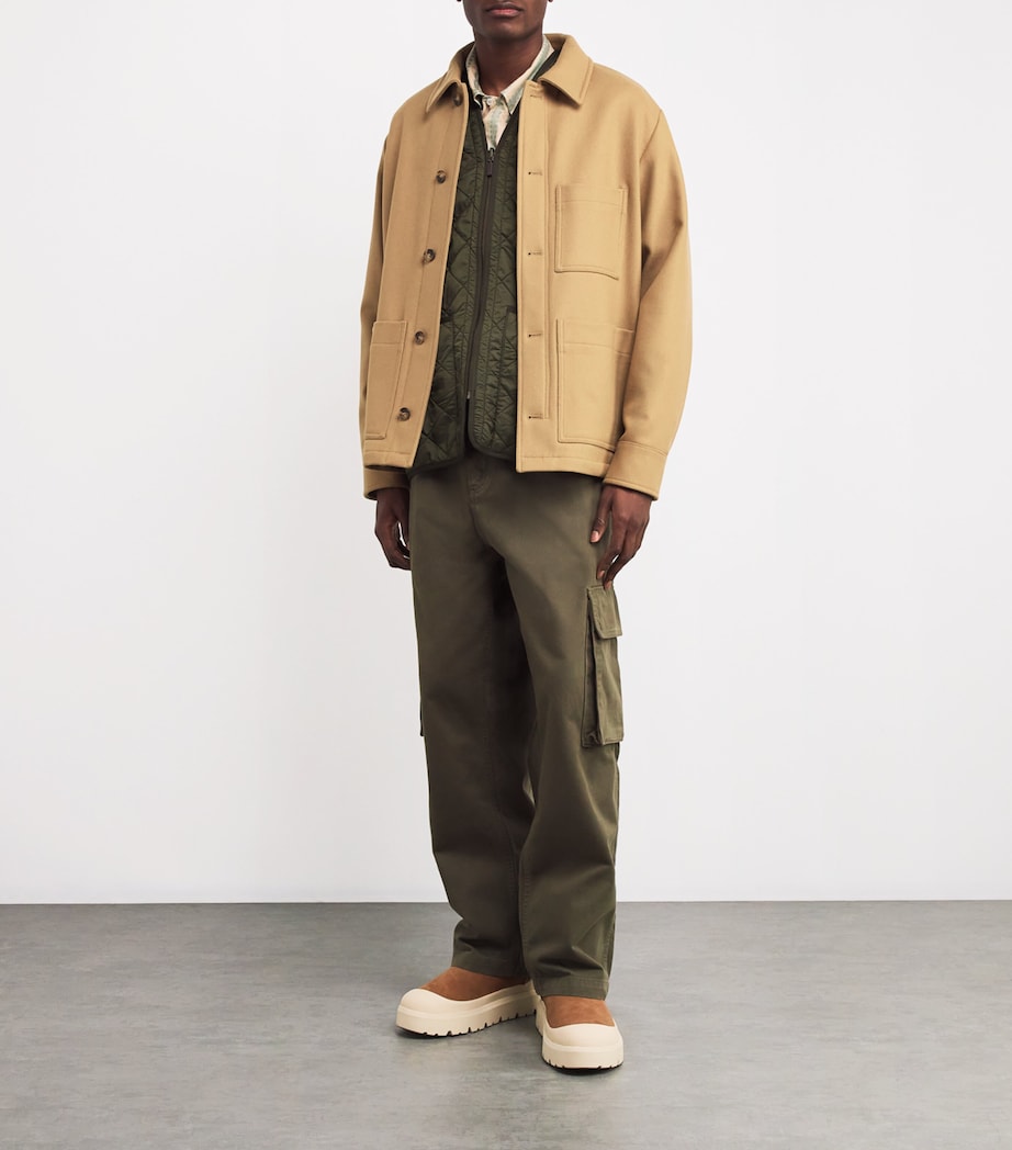 Barbour Green Quilted Zip-In Liner Gilet