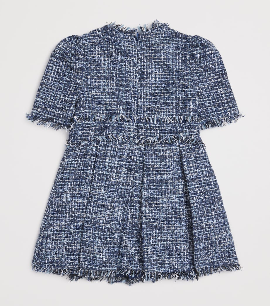 Bardot Navy Bouclé Embellished Elle Dress (4-12 Years)
