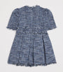 Bardot Navy Bouclé Pleated Elle Dress (14 Years)