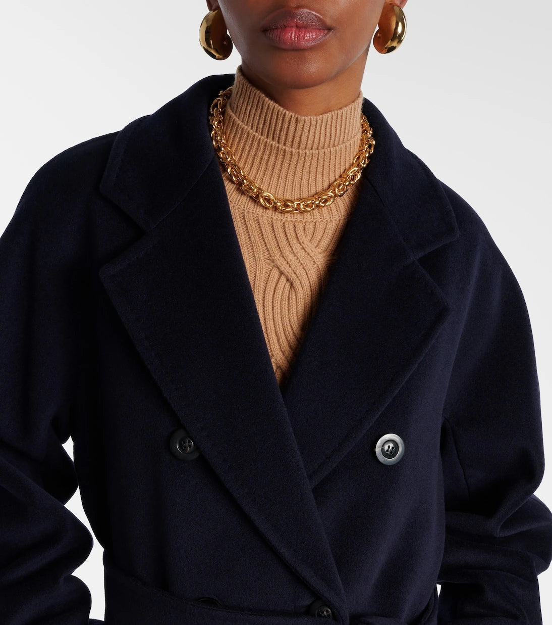 Max Mara - Madame wool and cashmere wrap coat