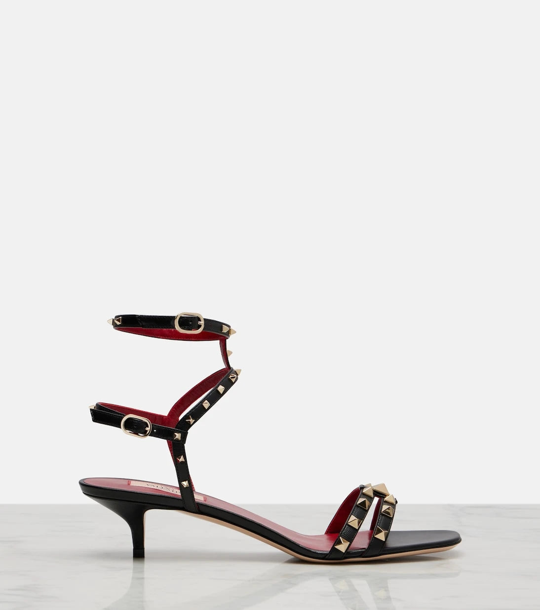 Valentino Garavani - Rockstud leather slingback sandals