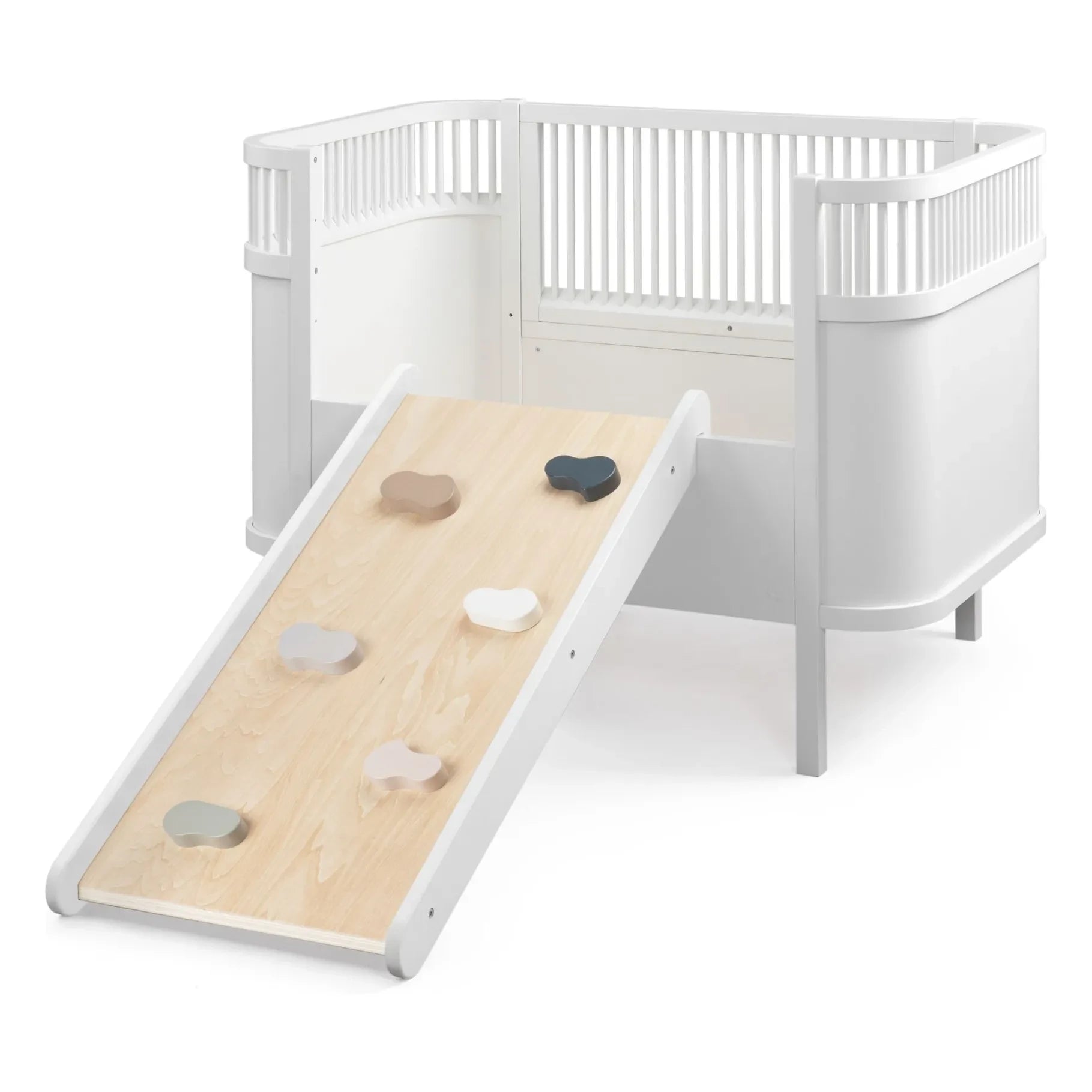 Sebra - 2 in 1 bed slide | White