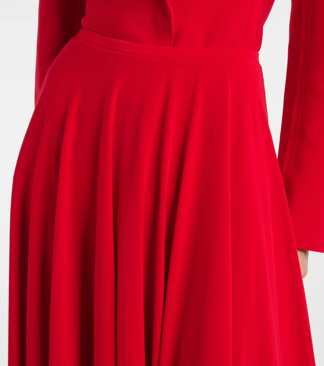 Norma Kamali - Pleated midi skirt