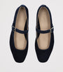 Le Monde Beryl Navy Suede Mary Jane Ballet Flats