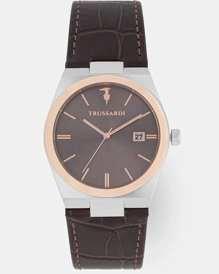 Trussardi Комплект часовник и гривна мъжки T-MILANO