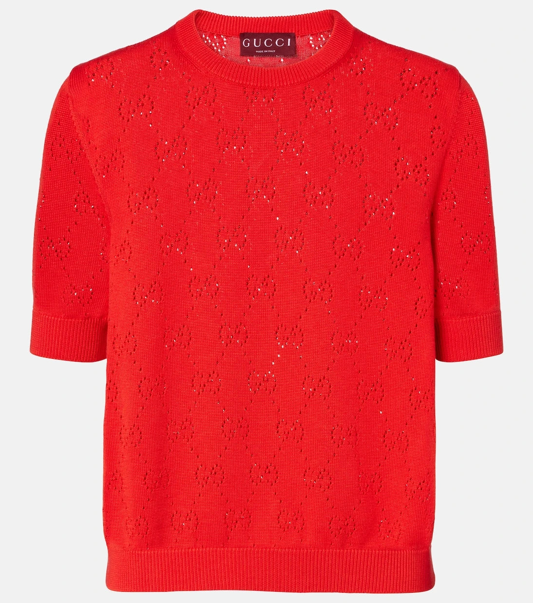 Gucci - GG pointelle silk and cotton sweater