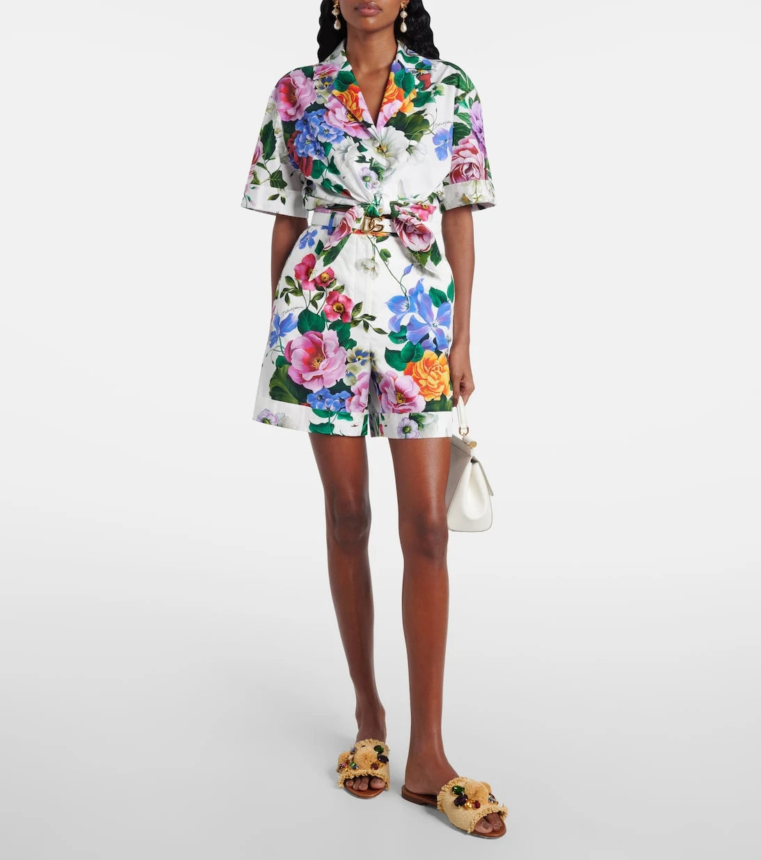 Dolce&Gabbana - شرائح مزخرفة بتأثير الرافيا