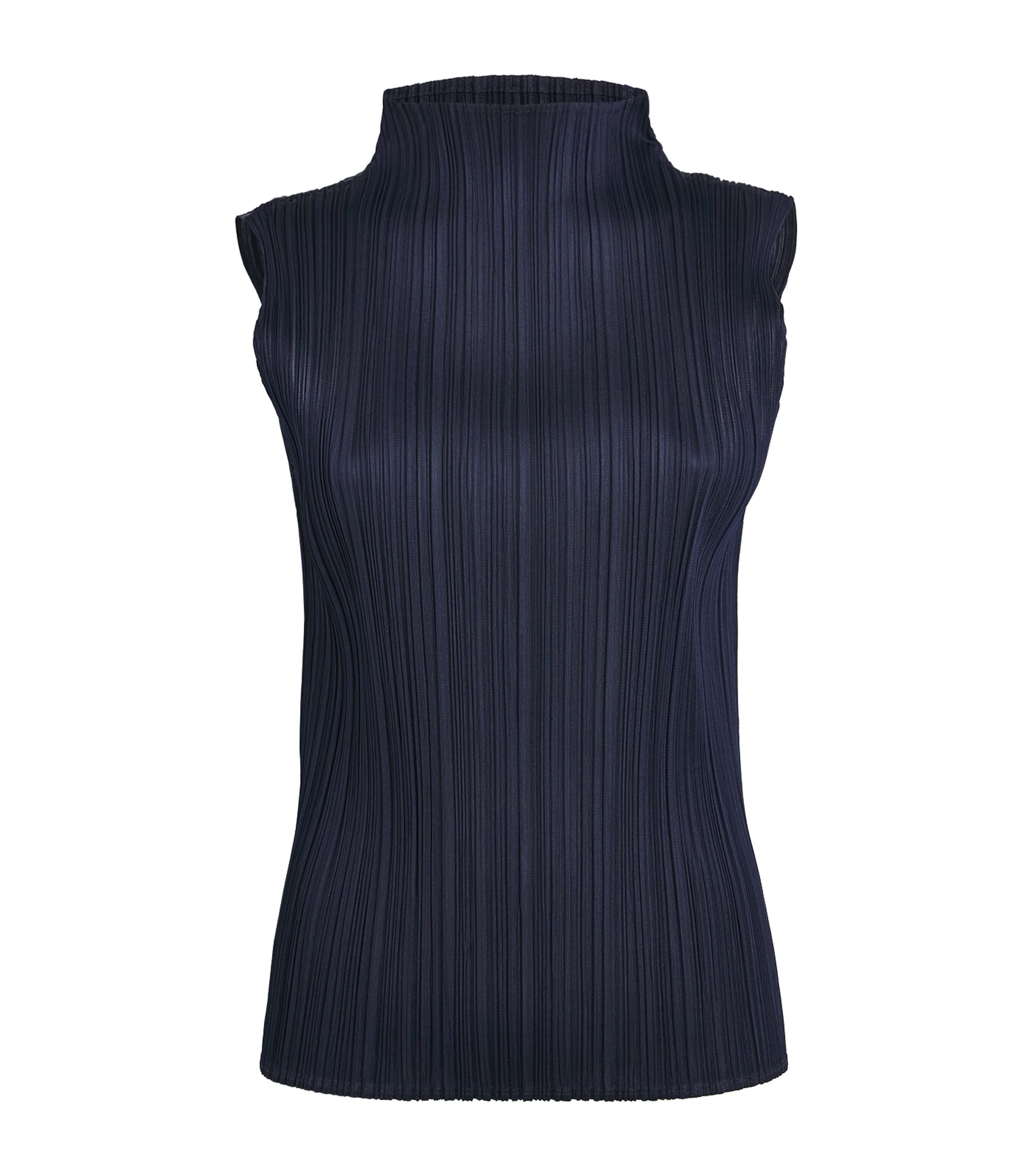 Navy New Colorful Basics 4 Sleeveless Top