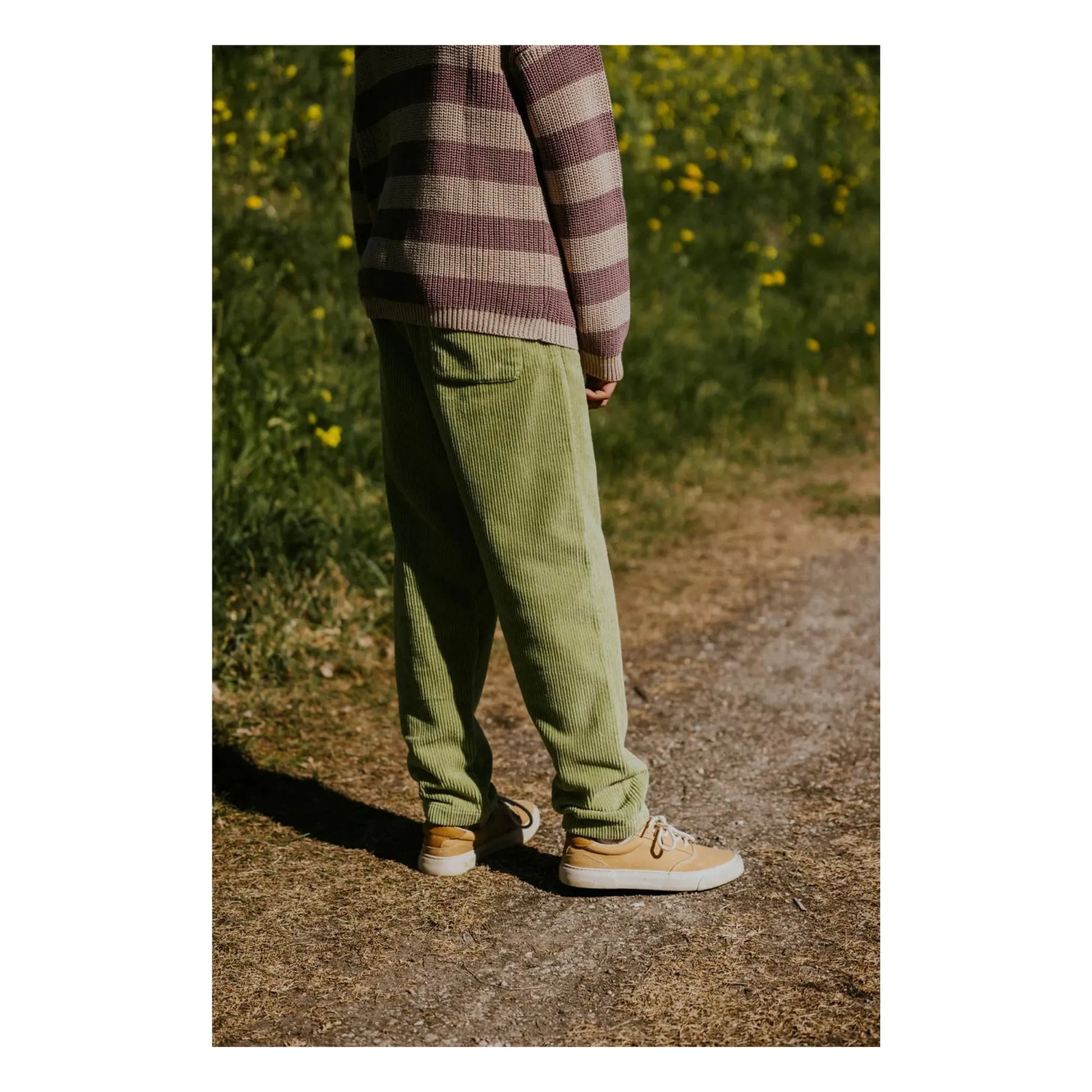 Yuki - Organic corduroy pants | Olive