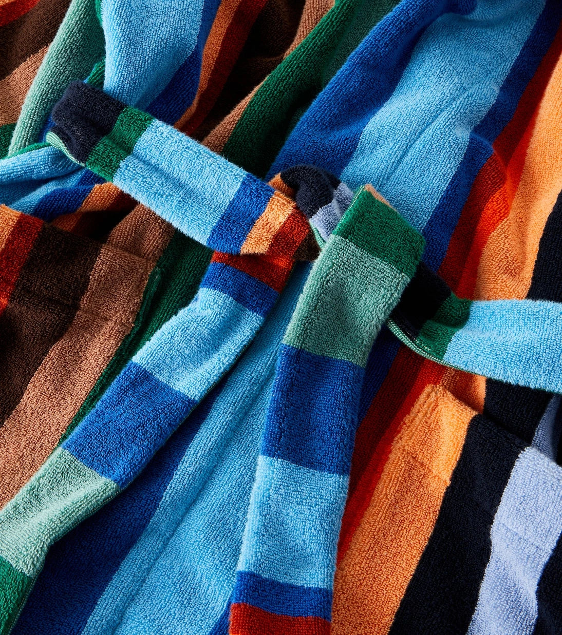 Versace Home - Striped cotton terry bathrobe