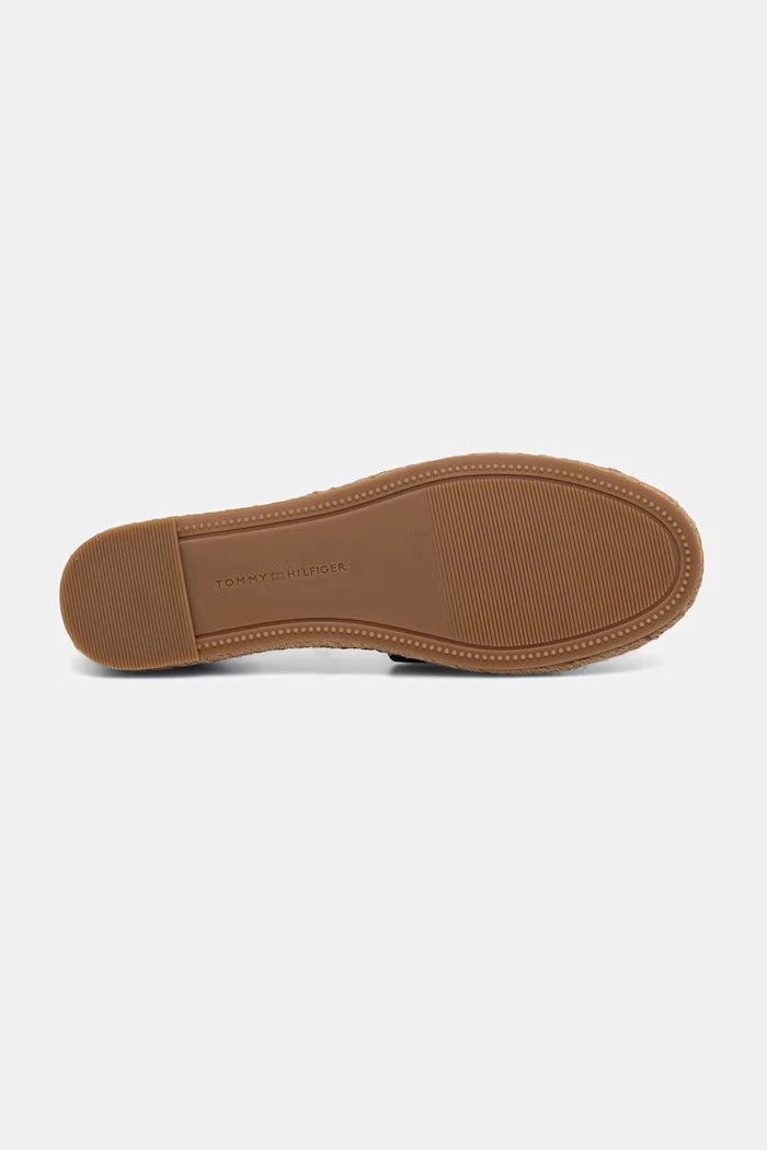 Tommy Hilfiger platform espadril kadın süet ayakkabı TH PLATFORM ESPAD SUEDE STRAP