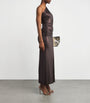 LAPOINTE Brown One-Shoulder Ruched Maxi Dress
