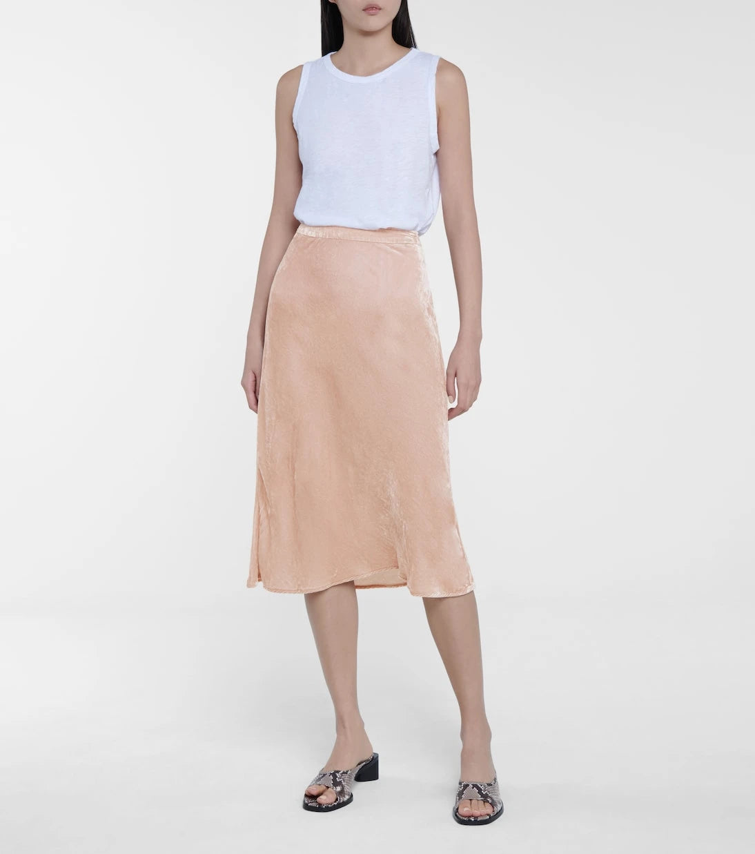 Velvet - Taelyn velvet midi skirt