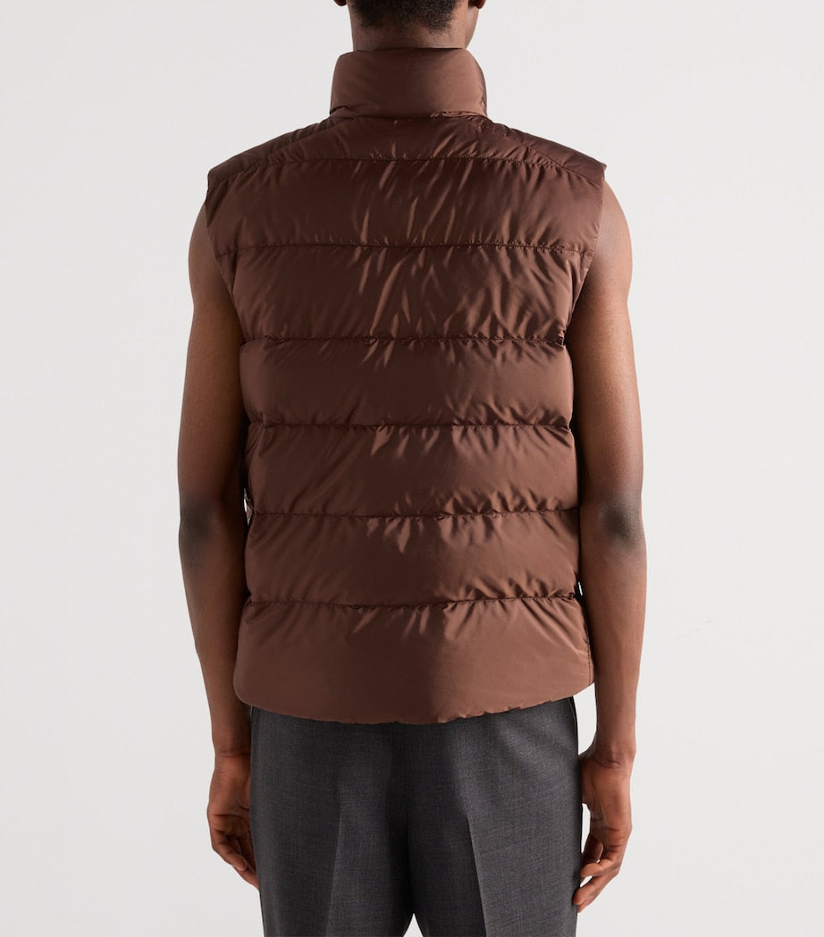 Prada Brown Re-Nylon Gilet