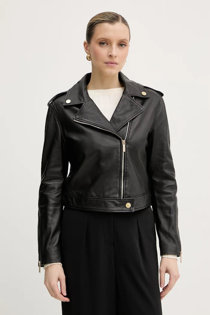Armani Exchange рокерско яке дамско кожено