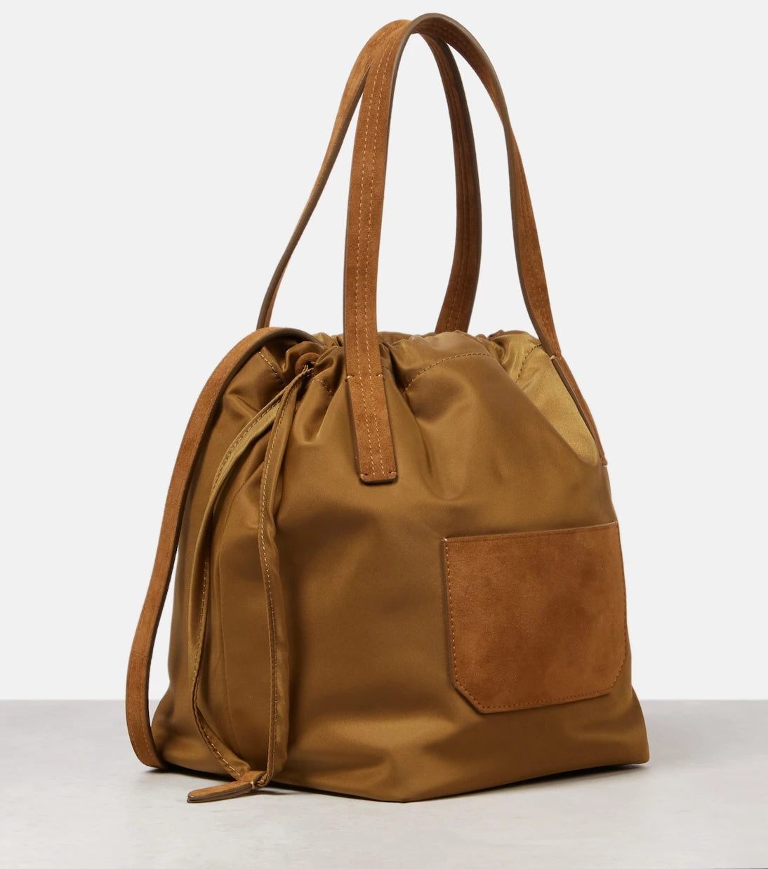Khaite - Rory Medium leather-trimmed bucket bag