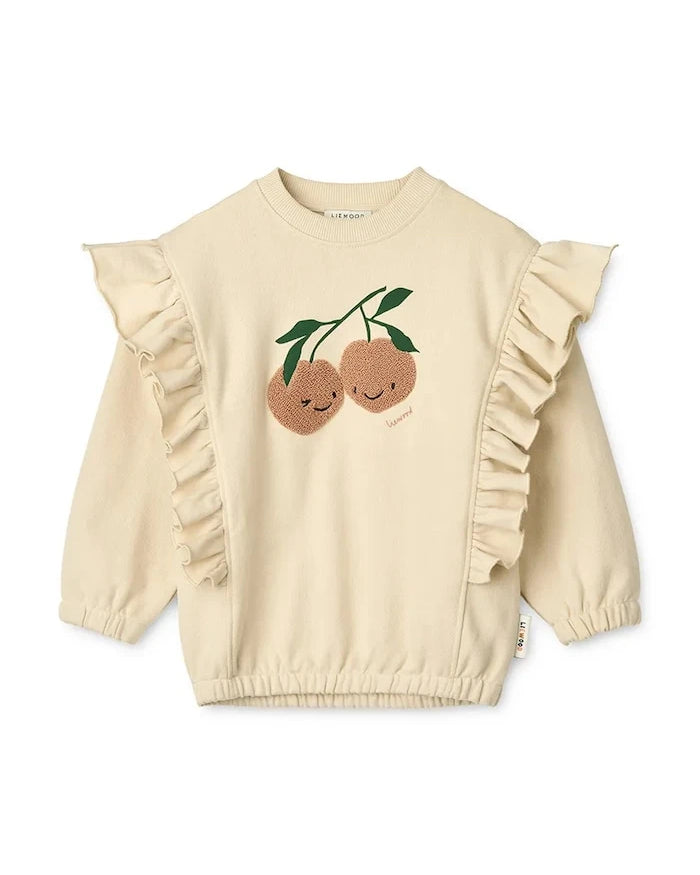 Liewood Marcella Placement Çocuk Pamuklu Sweatshirt