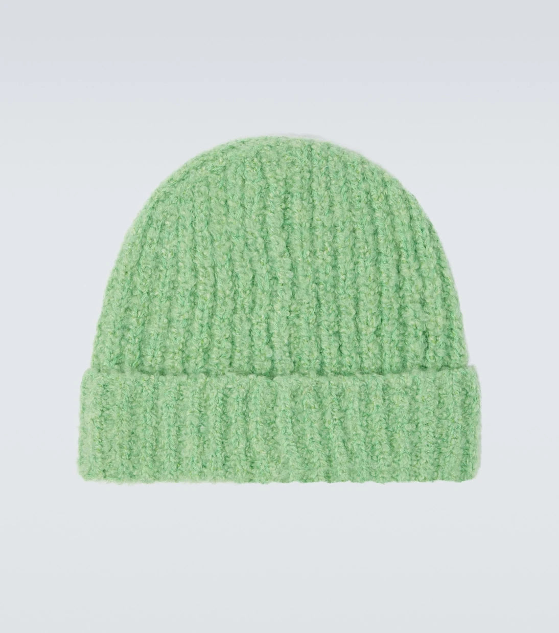 God's True Cashmere - Bouclé cashmere beanie with emerald