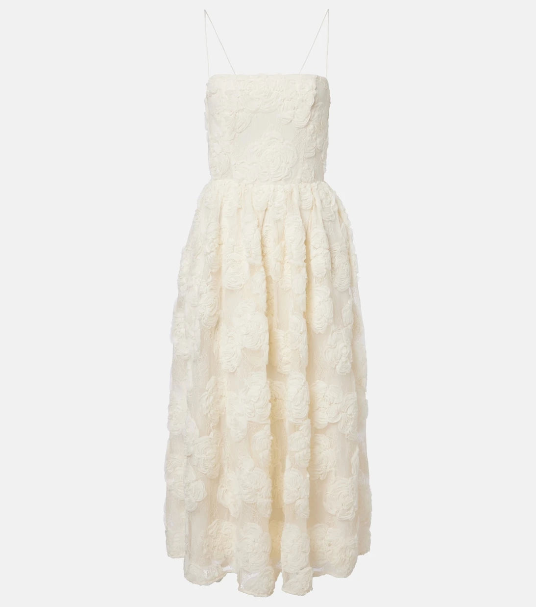 Rotate - Floral mesh midi dress