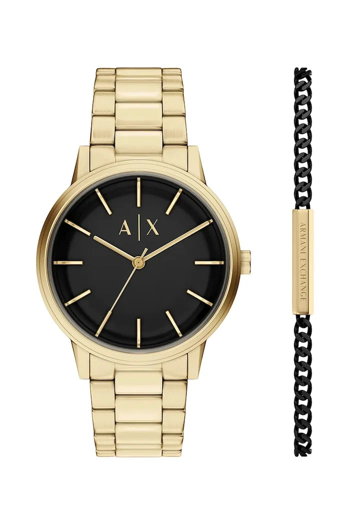 Armani Exchange Erkek Saat ve Bileklik Seti Cayde