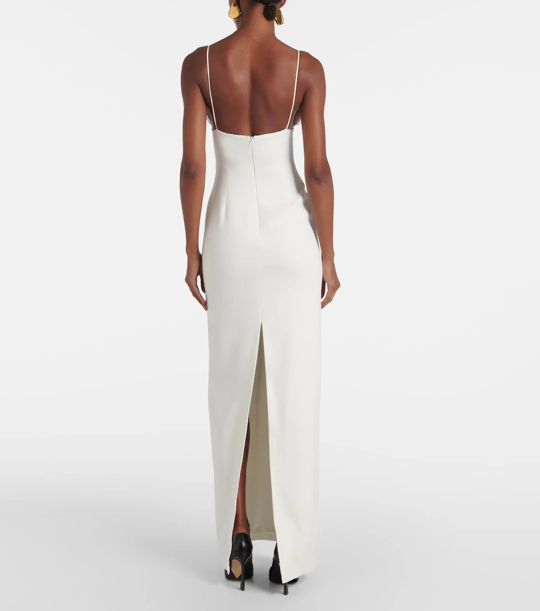 David Koma - Bridal lace-trimmed gown