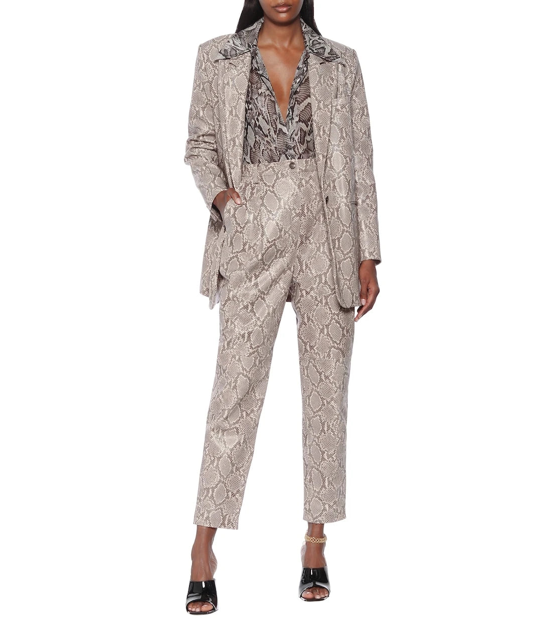 Magda Butrym - Wembley snake-effect leather pants