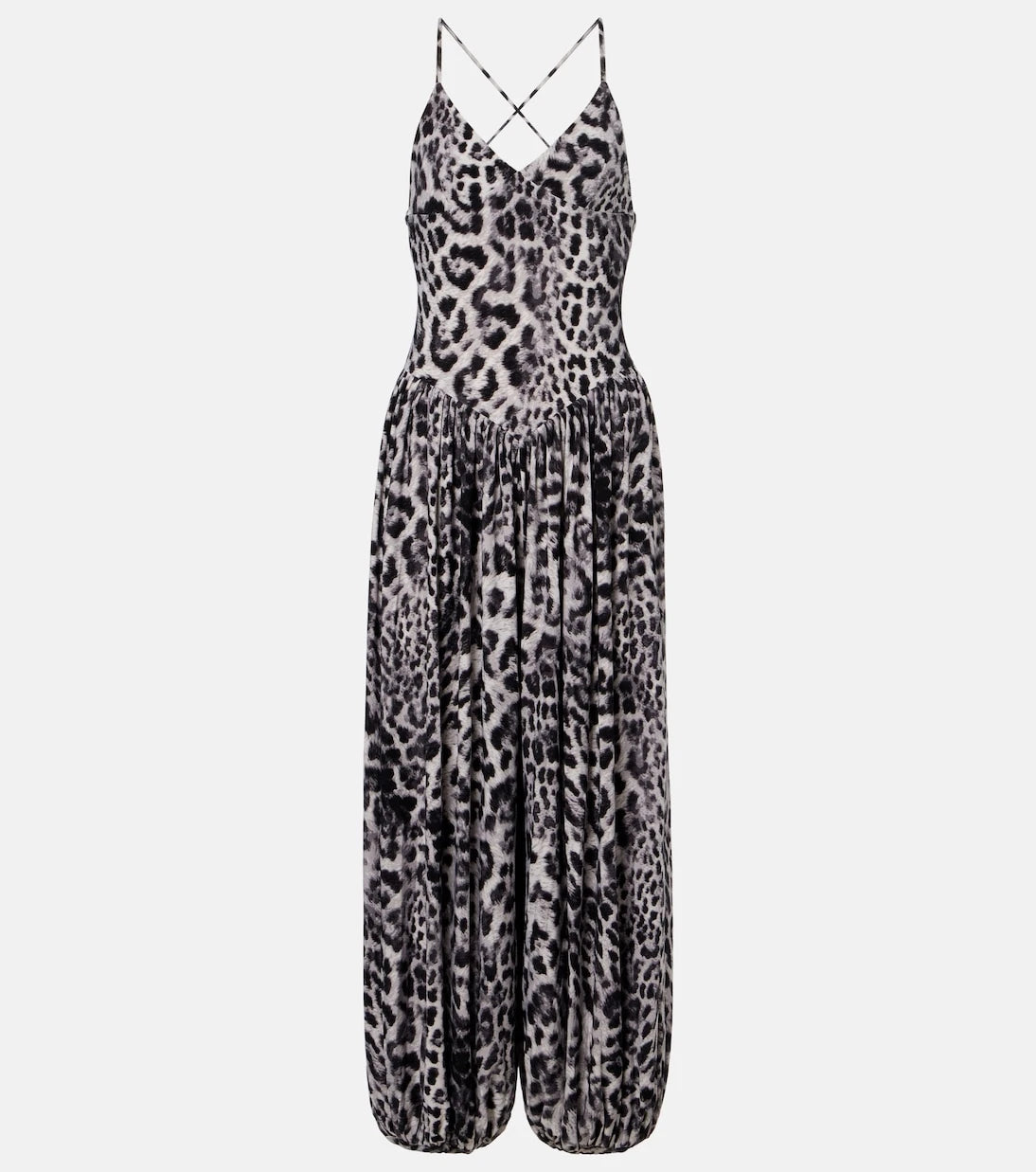 Norma Kamali - Kenny leopard-print jumpsuit