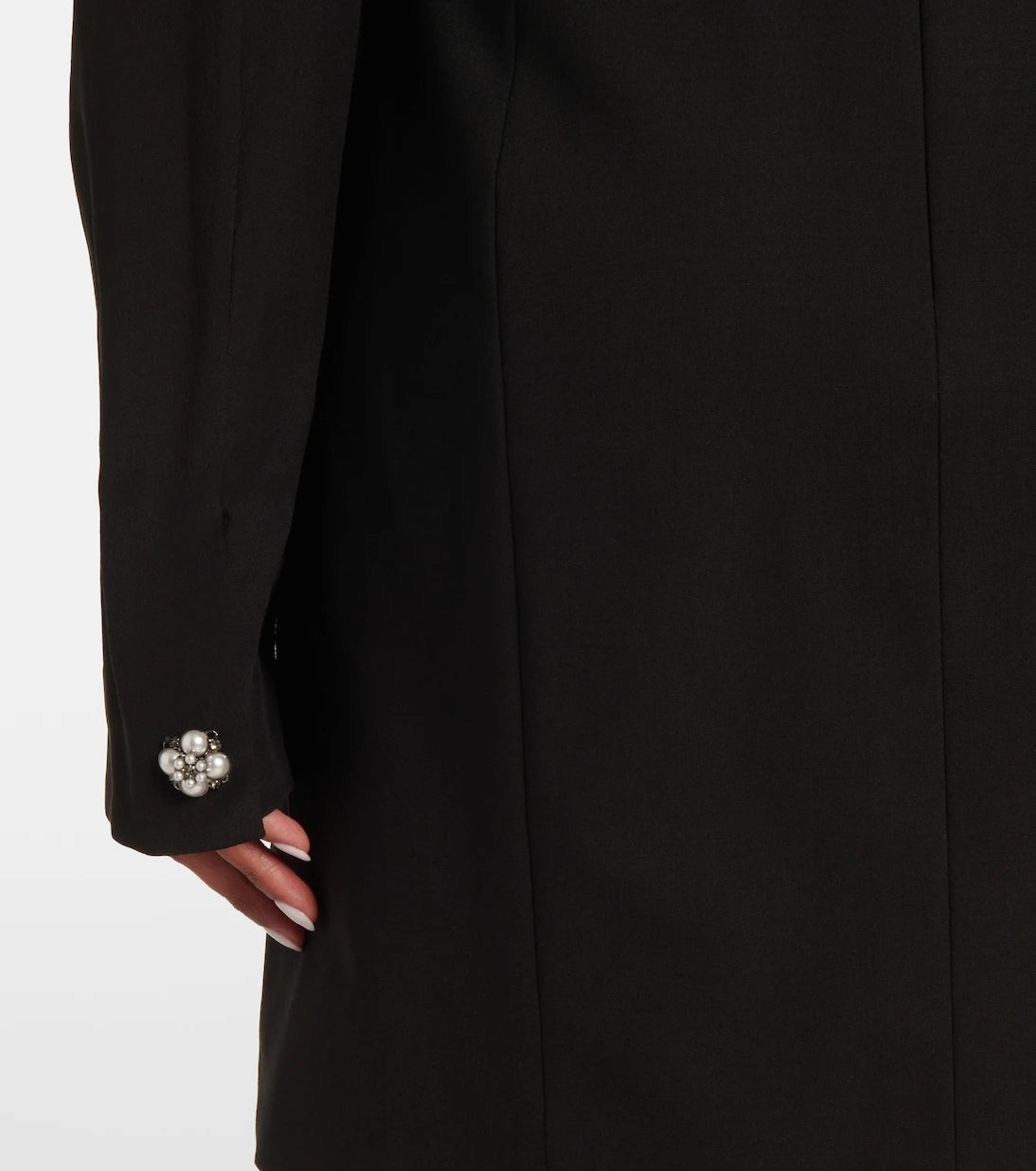 Versace - Silk and wool-blend minidress
