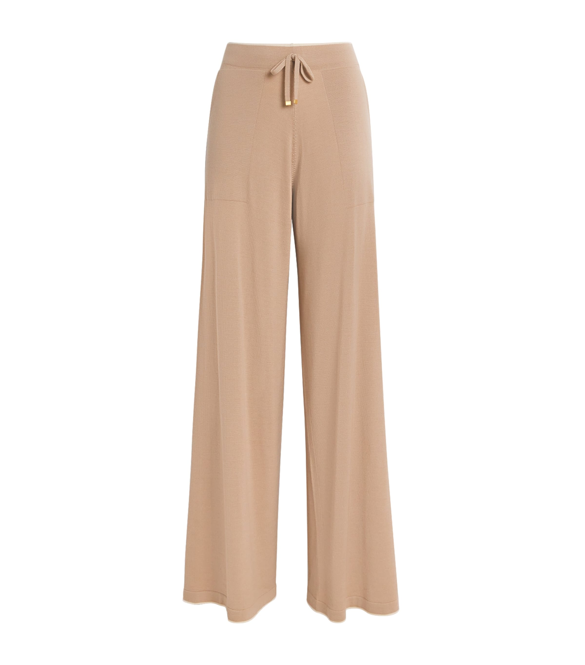 Eleventy Beige Wool Drawstring Trousers