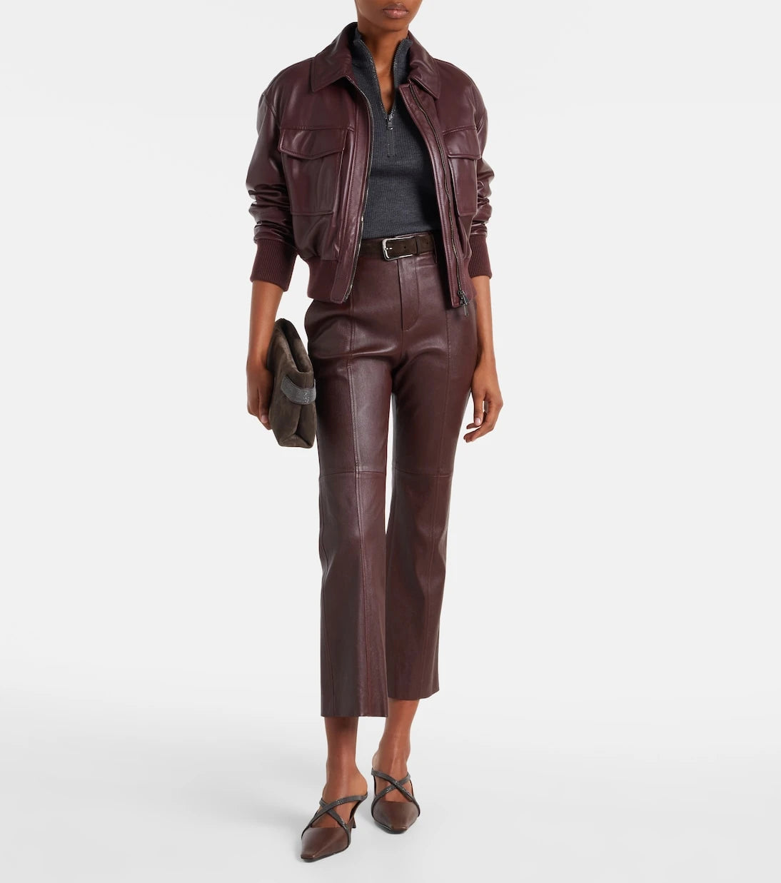 Brunello Cucinelli - Wool zip-up sweater