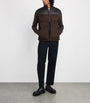 Brioni Brown Suede-Nappa Padded Gilet